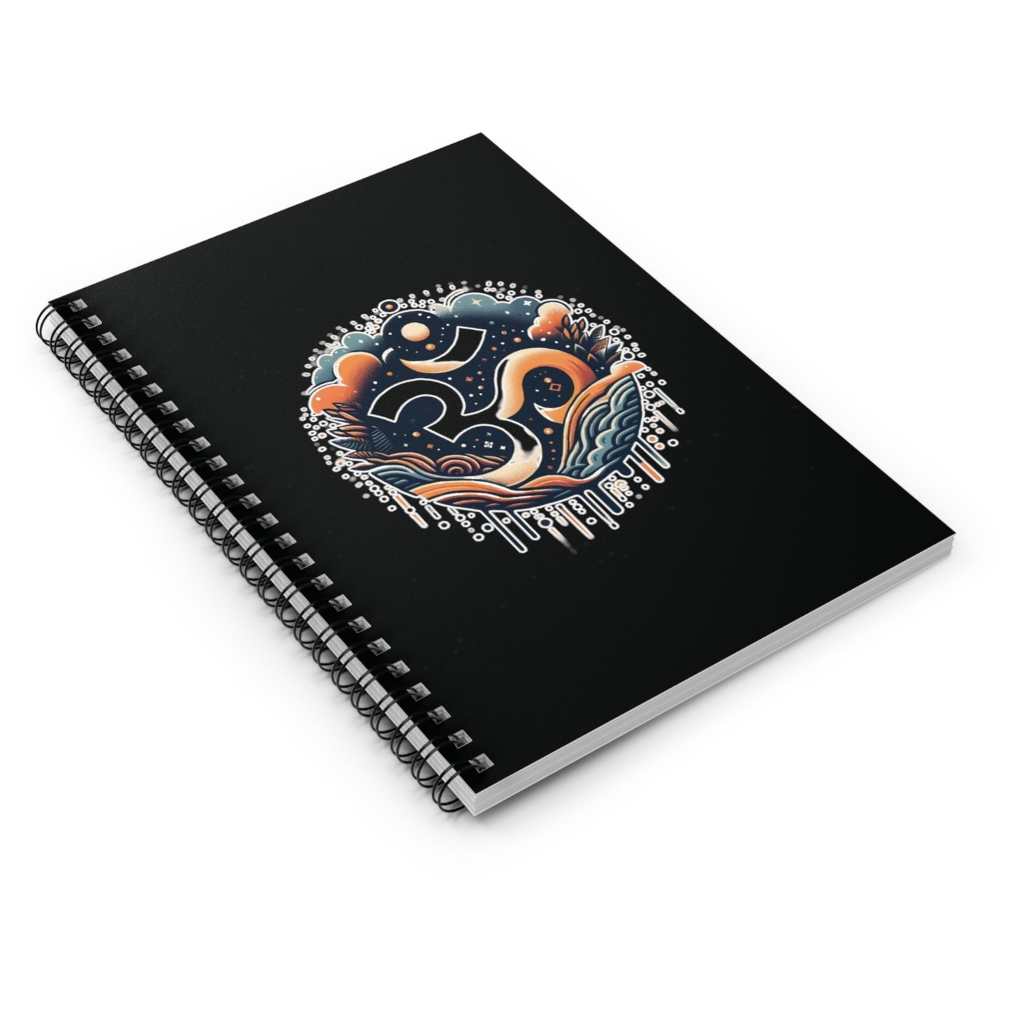 Om (ॐ) Spiral Notebook - Ruled Line