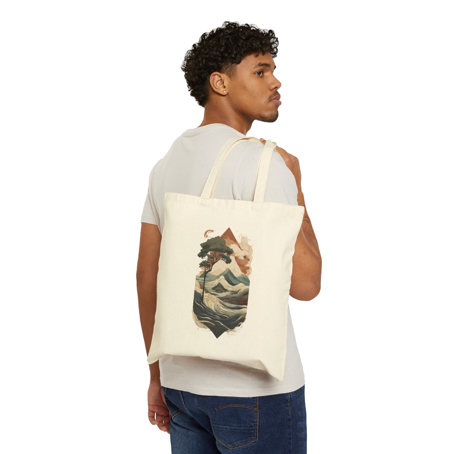 Serene Cotton Canvas Tote Bag