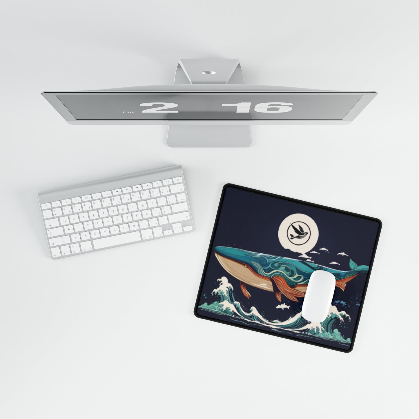 Desk Mat - Blue Whale