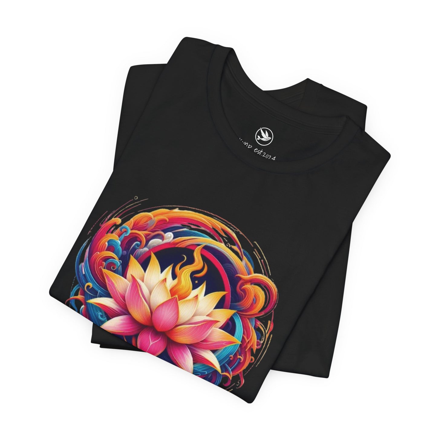 Fire Lotus Unisex Jersey Short Sleeve Tee