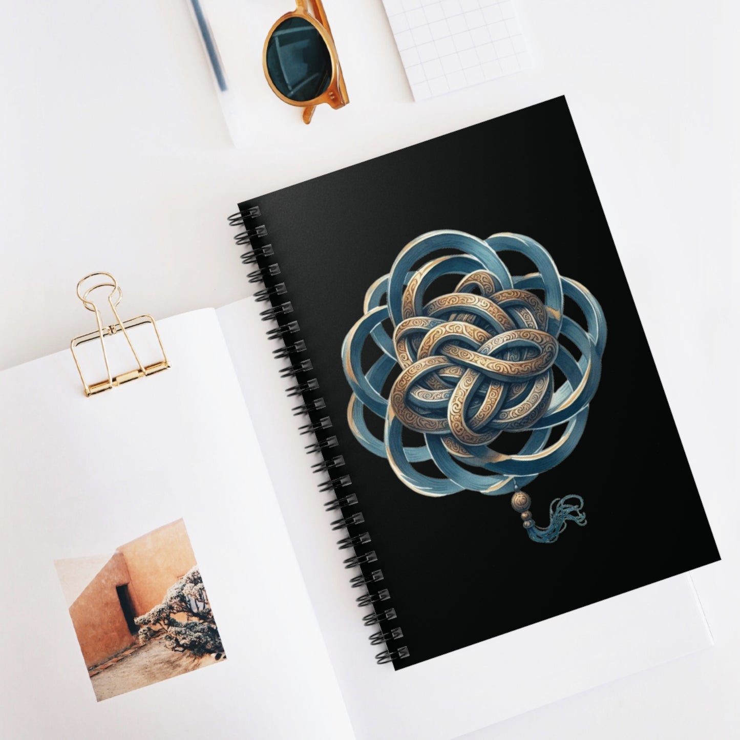 Endless Knot Spiral Notebook - Ruled Line