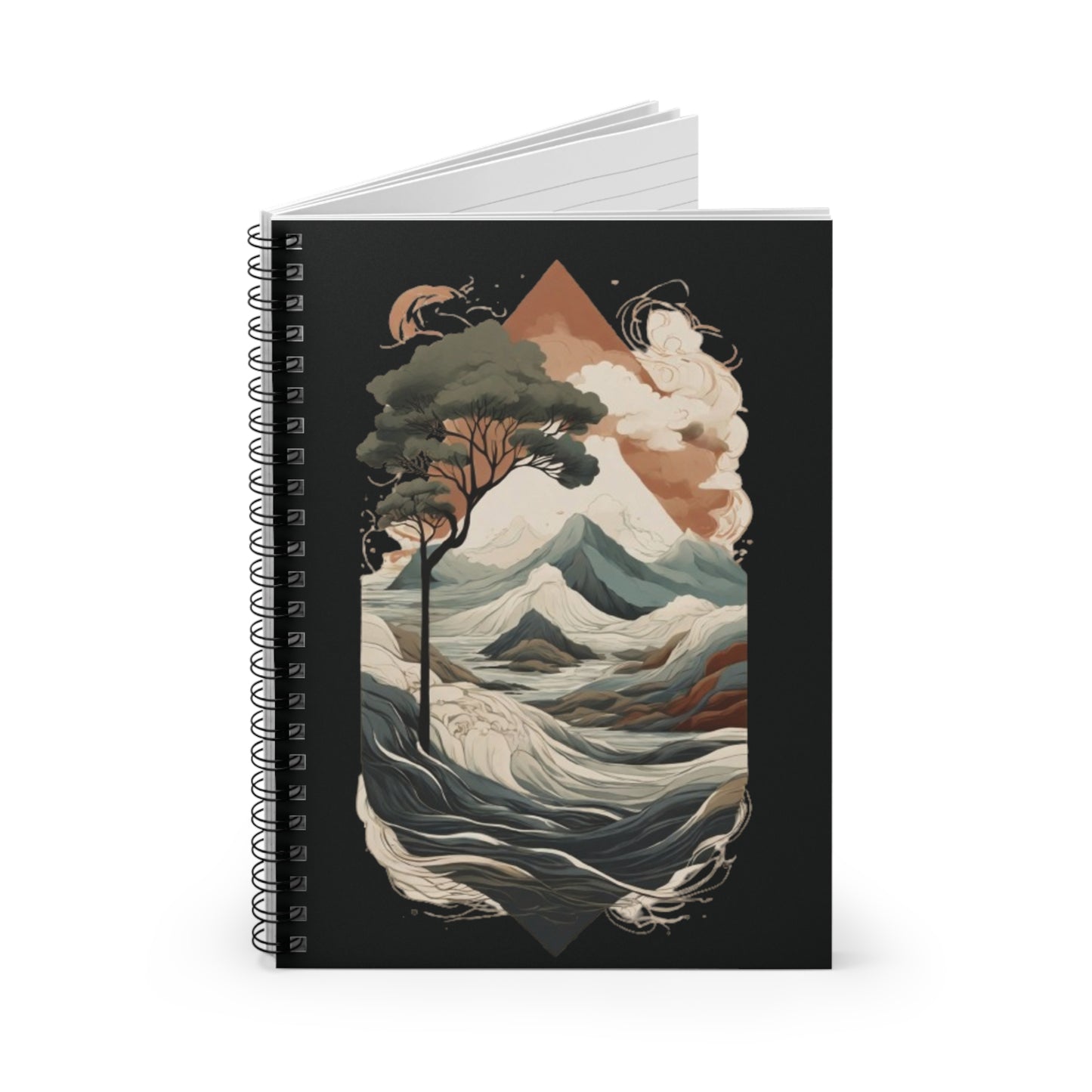 Serene Spiral Notebook - Ruled Line