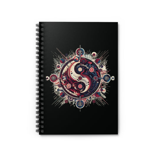 Eight Trigram Spiral Notebook - Ruled Line