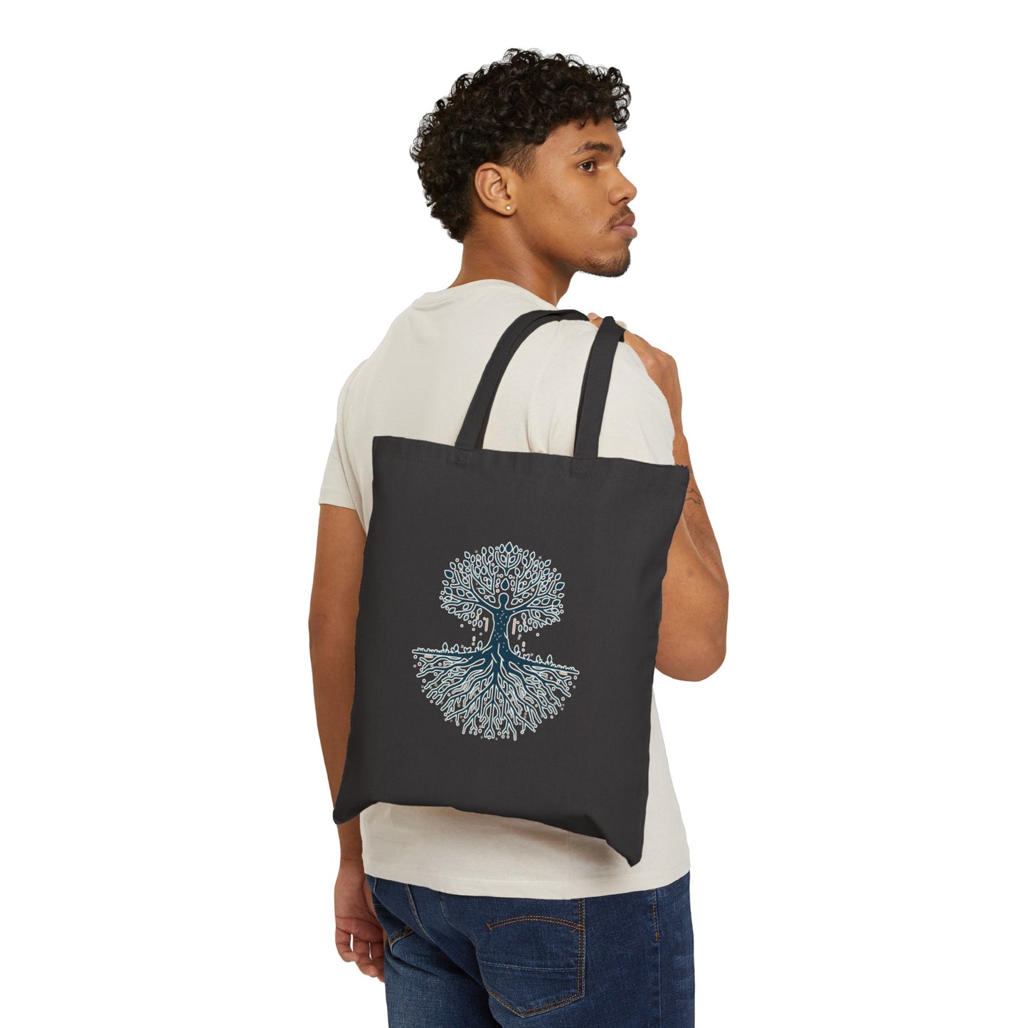 Tree of Life Cotton Canvas Tote Bag