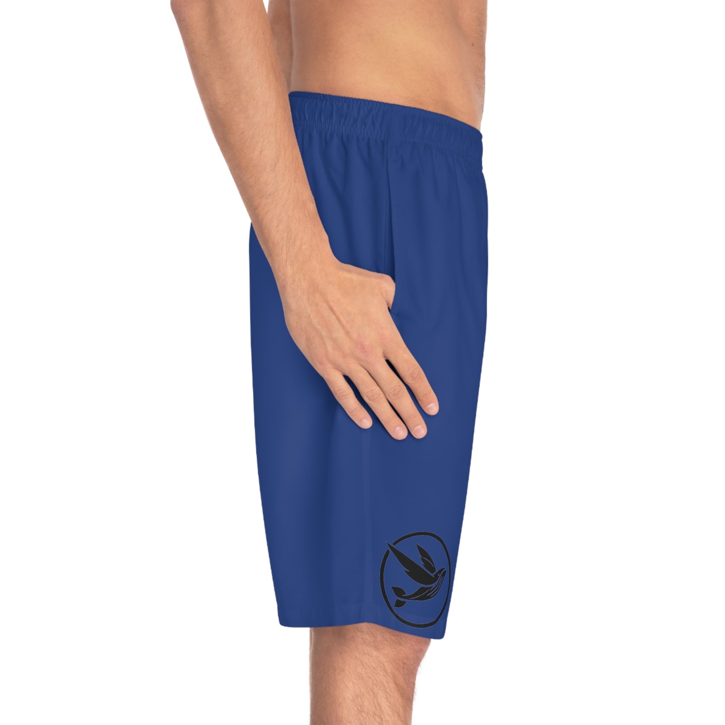 Shorts - Blue with Black Logo