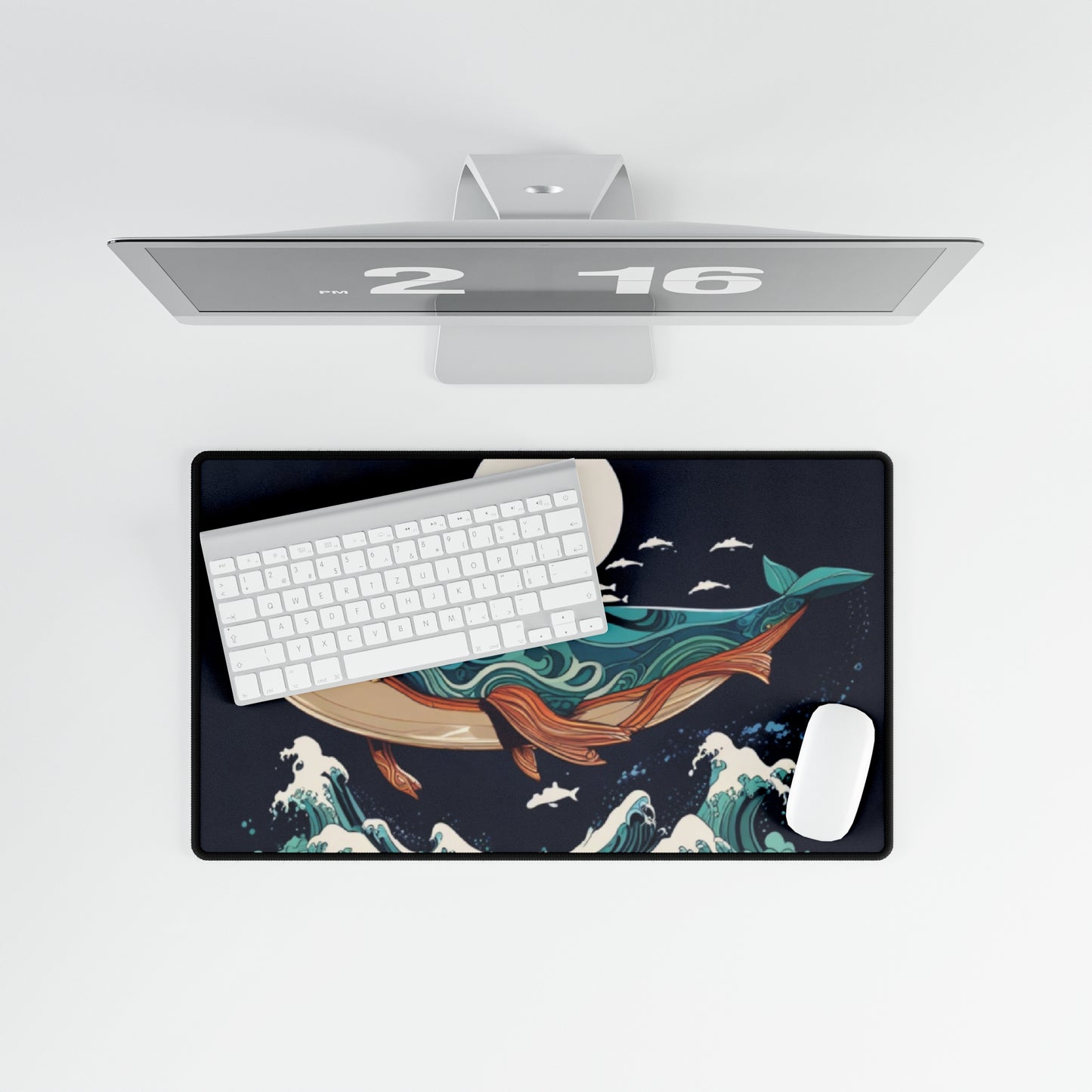 Desk Mat - Blue Whale