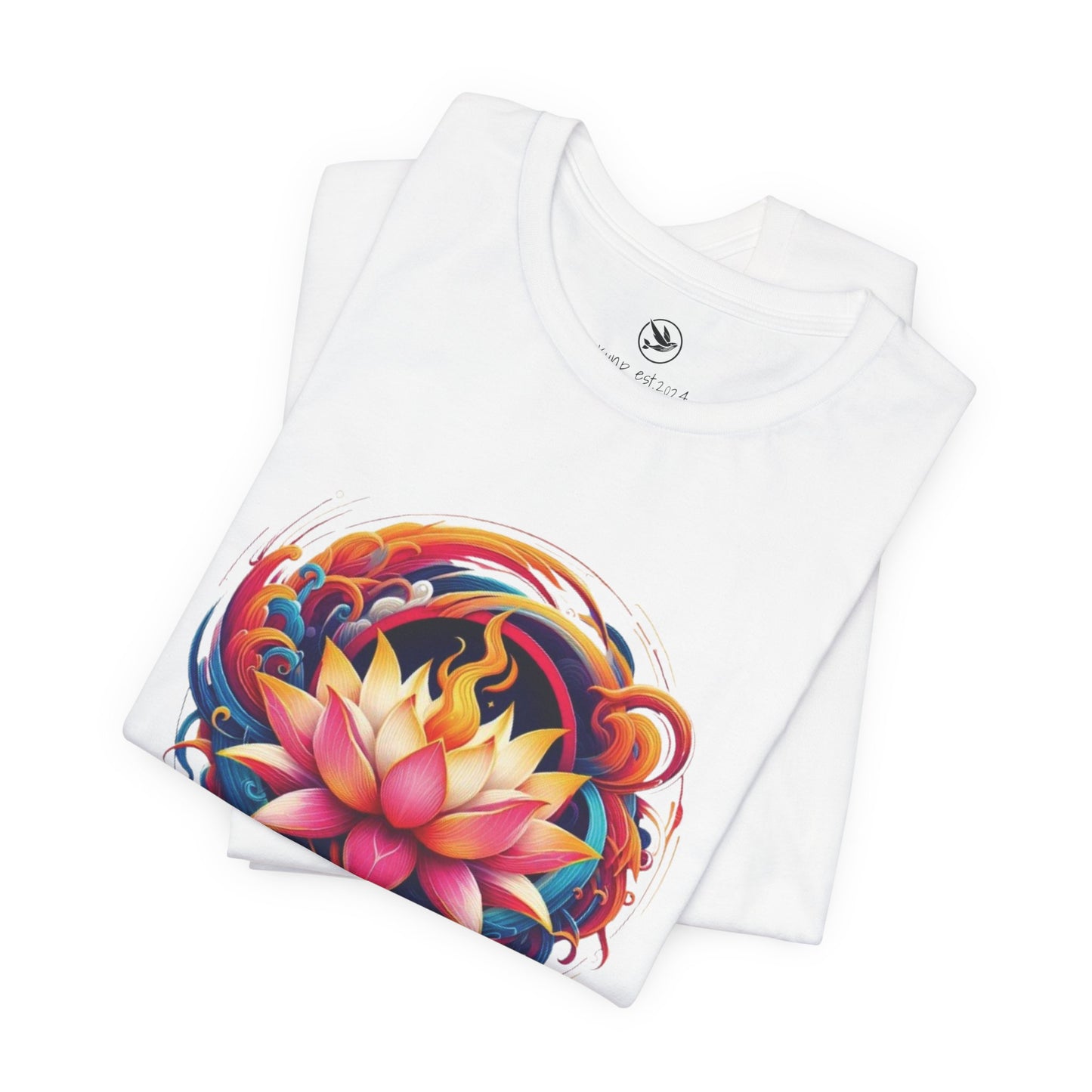 Fire Lotus Unisex Jersey Short Sleeve Tee