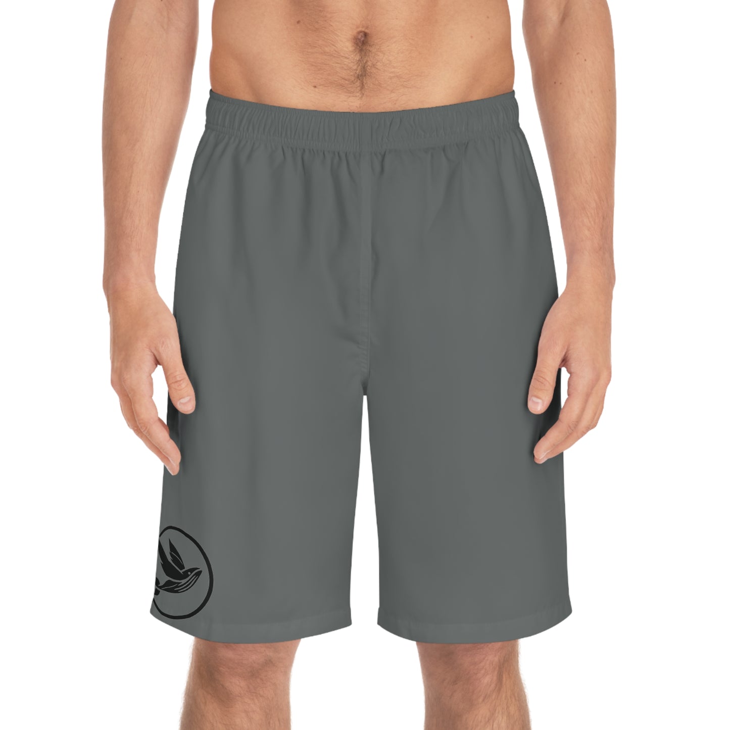 Shorts - Gray with Black Logo