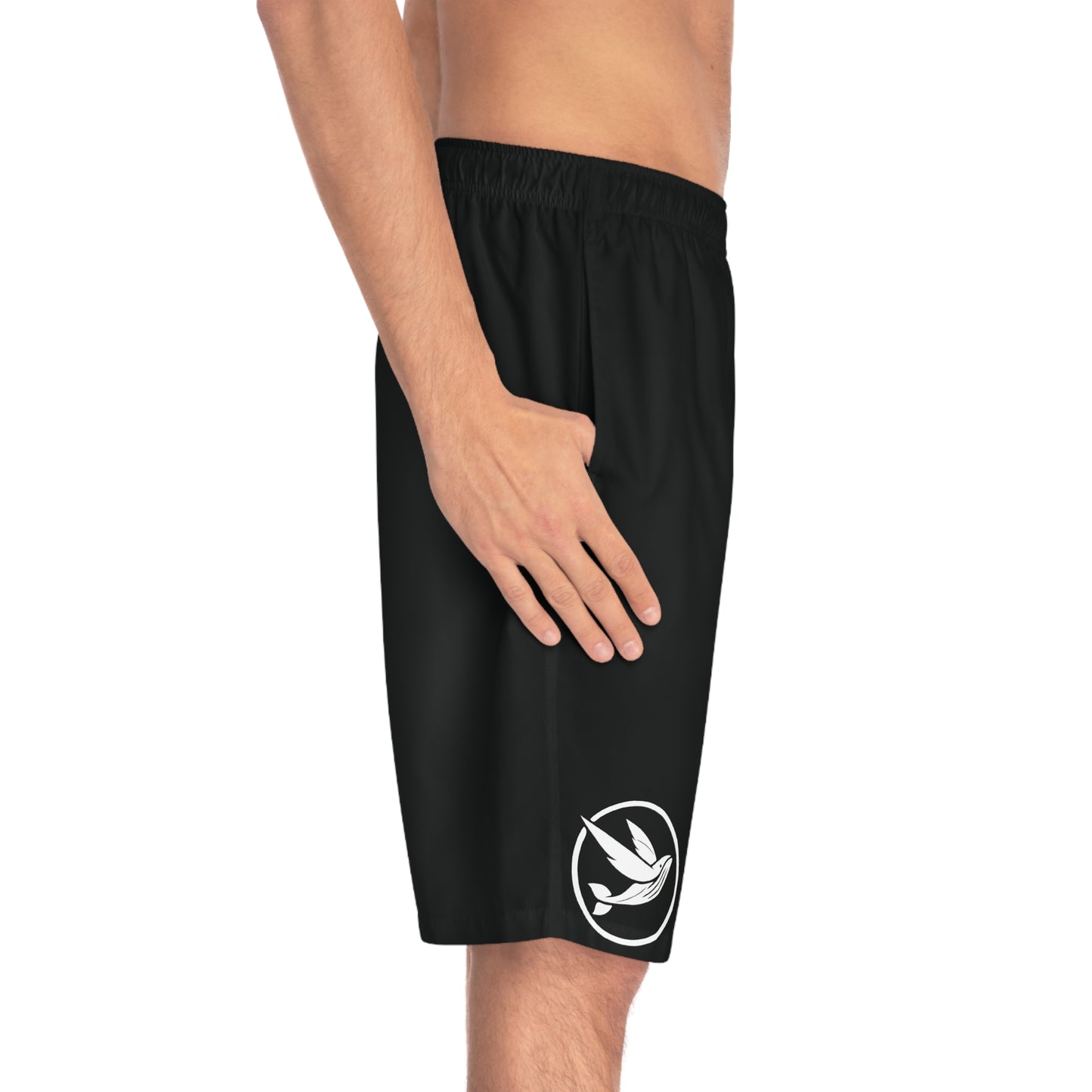 Shorts - Black with White Logo