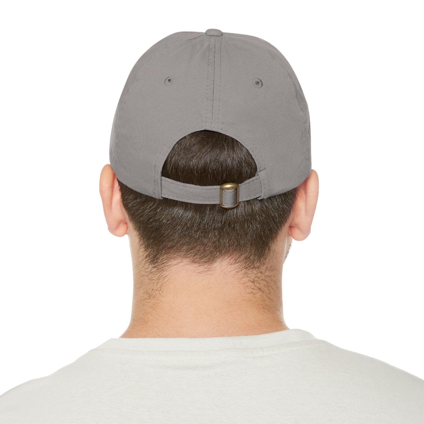 Six Panel Hat with Leather Patch (Round)