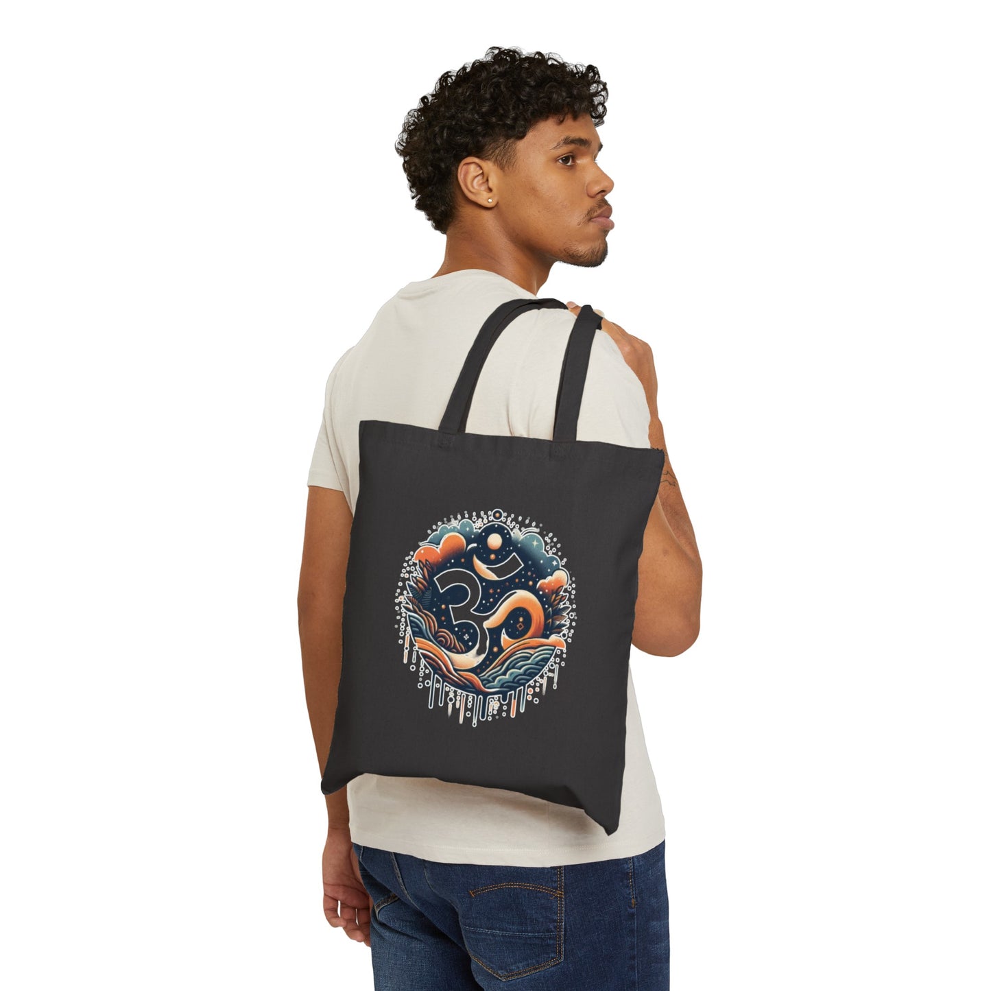 Om (ॐ) Cotton Canvas Tote Bag