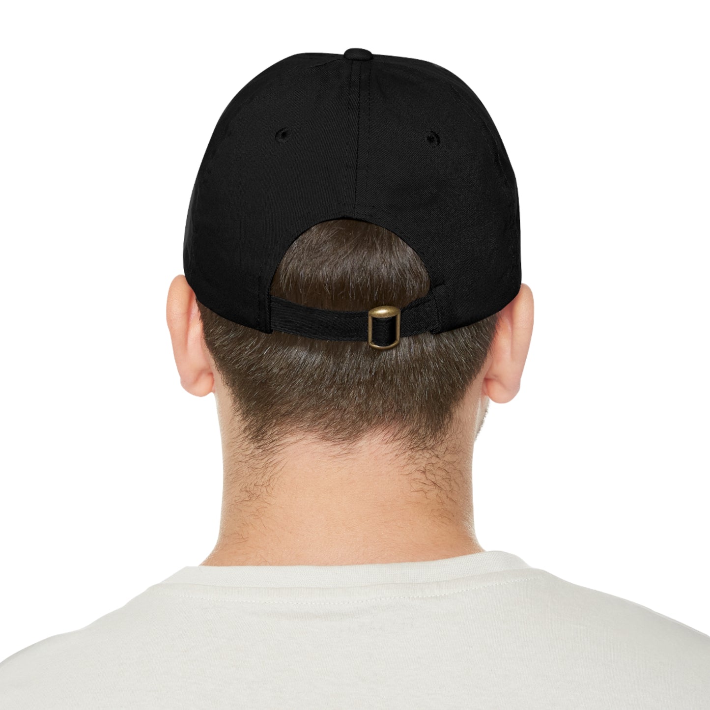 Six Panel Hat with Leather Patch (Round)