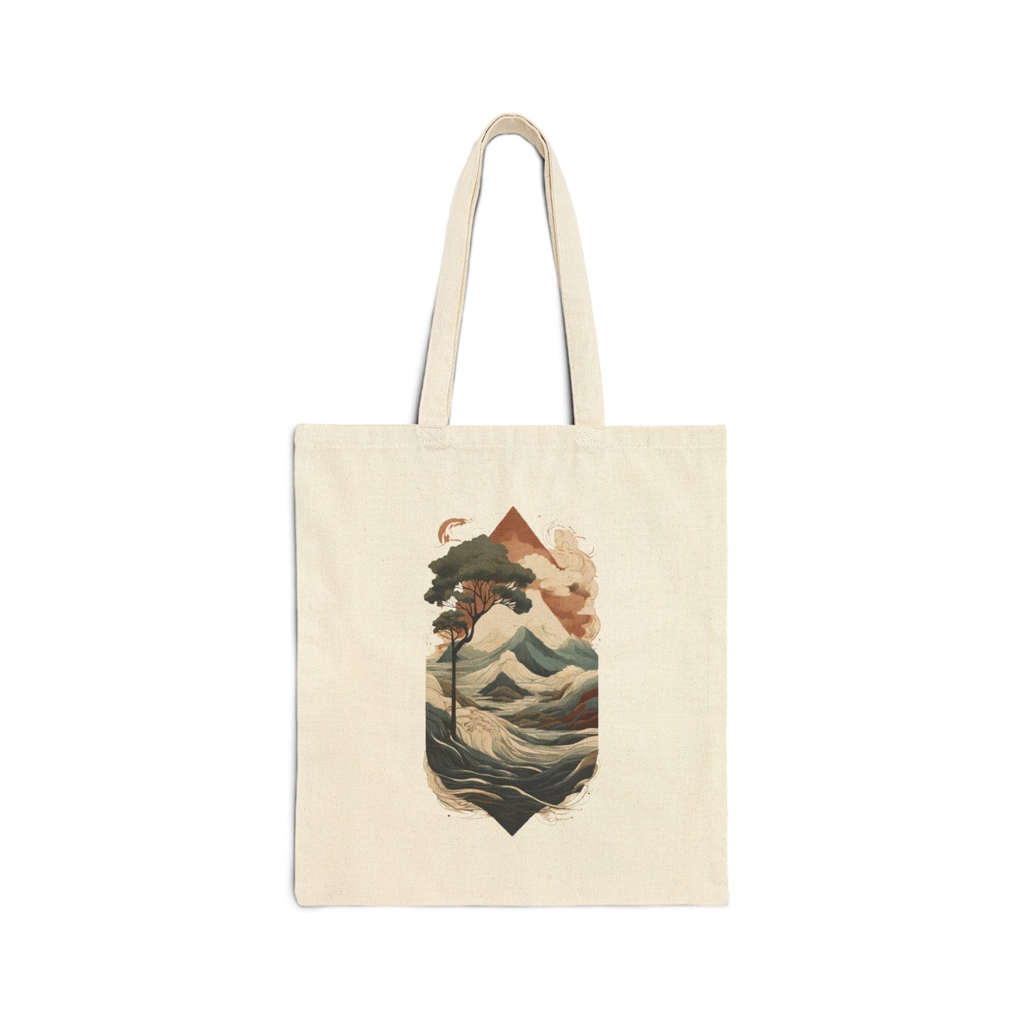 Serene Cotton Canvas Tote Bag