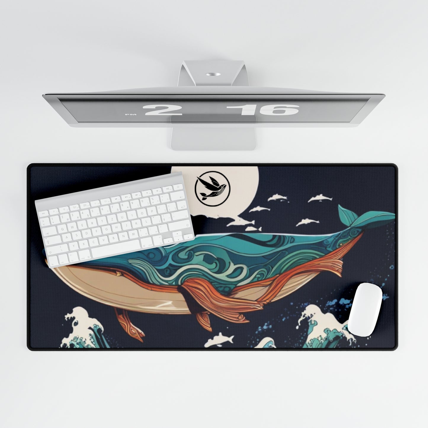 Desk Mat - Blue Whale