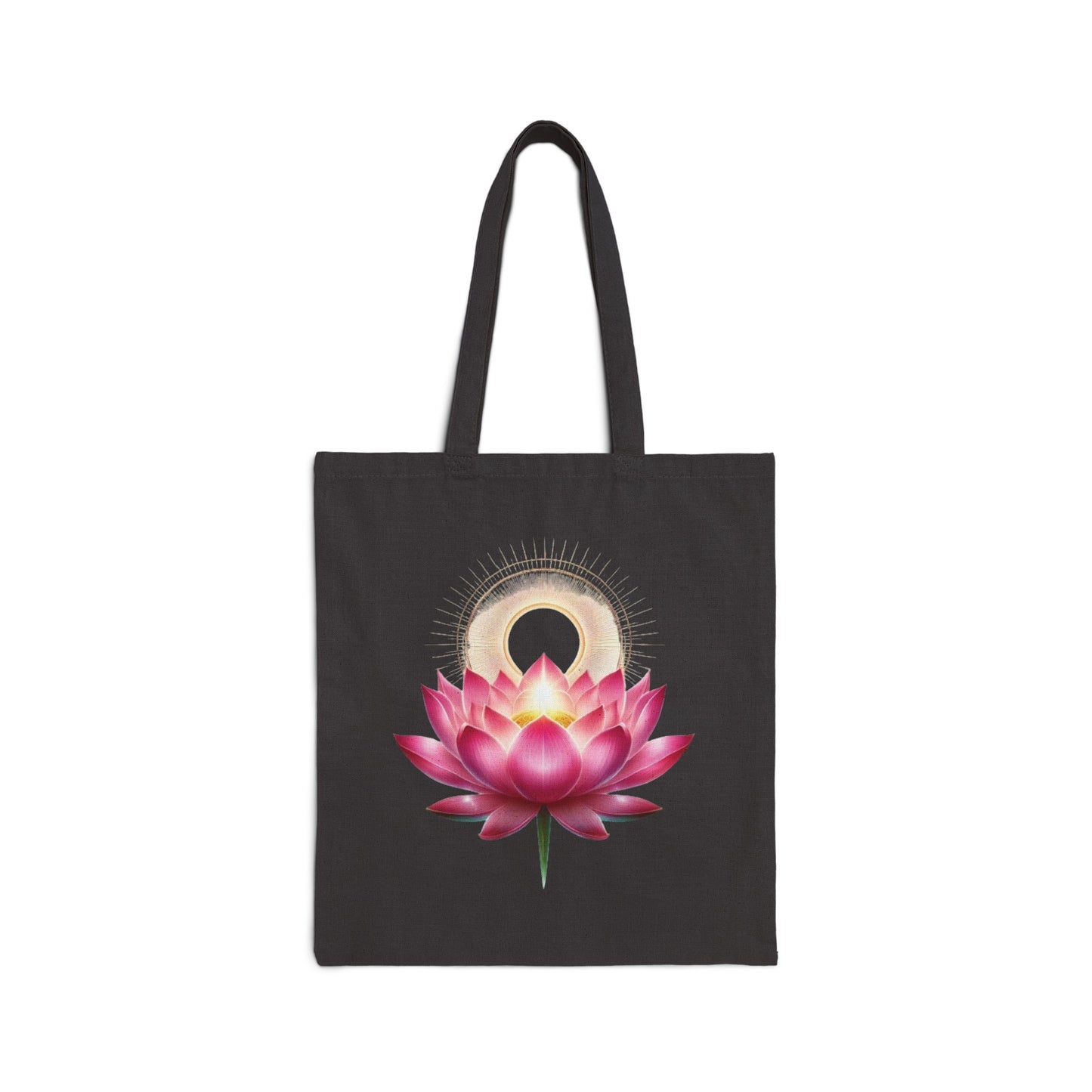 Enlightened Lotus Cotton Canvas Tote Bag