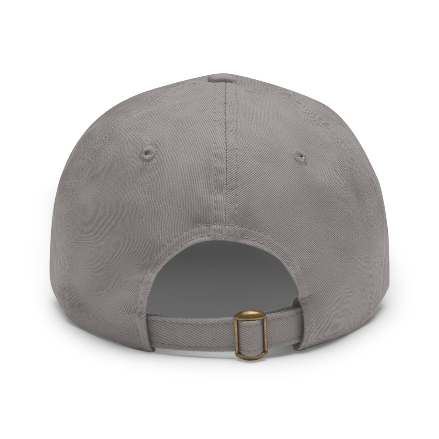 Six Panel Hat with Leather Patch (Round)