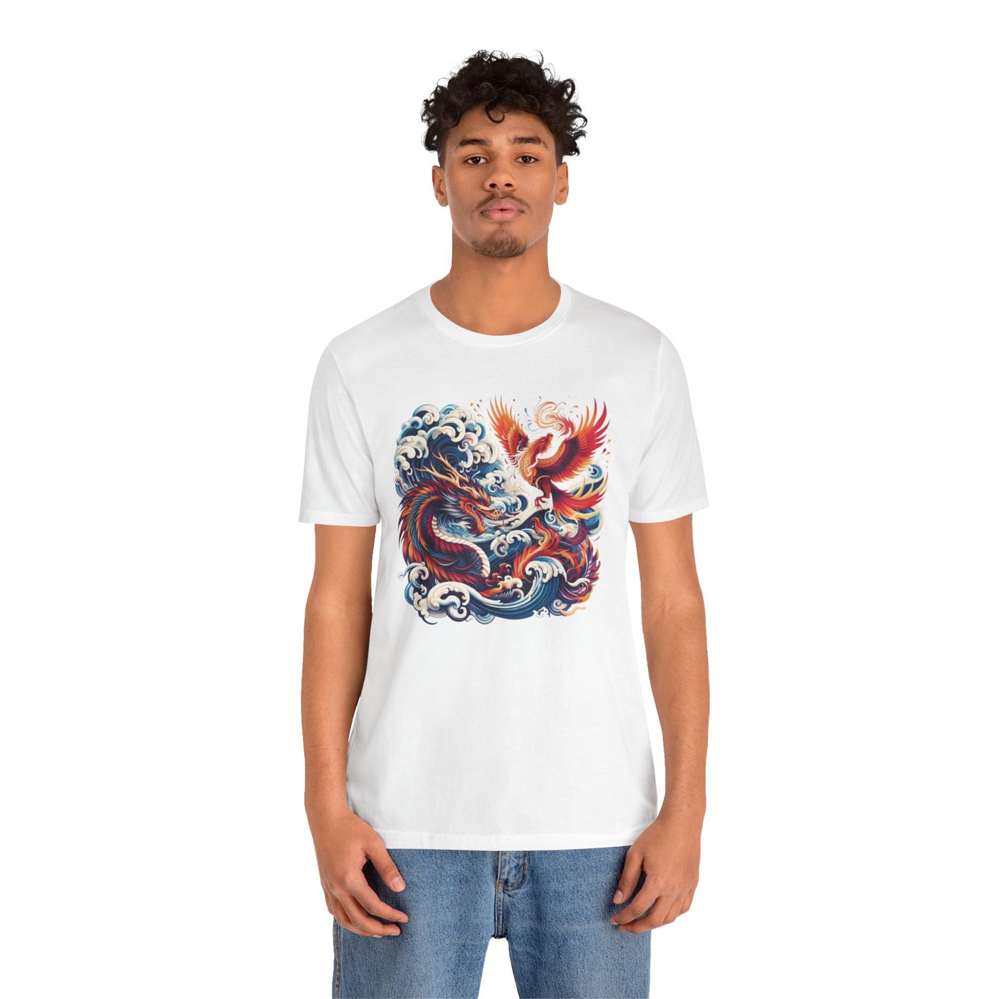 Dragon-Phoenix Unisex Short Sleeve Tee