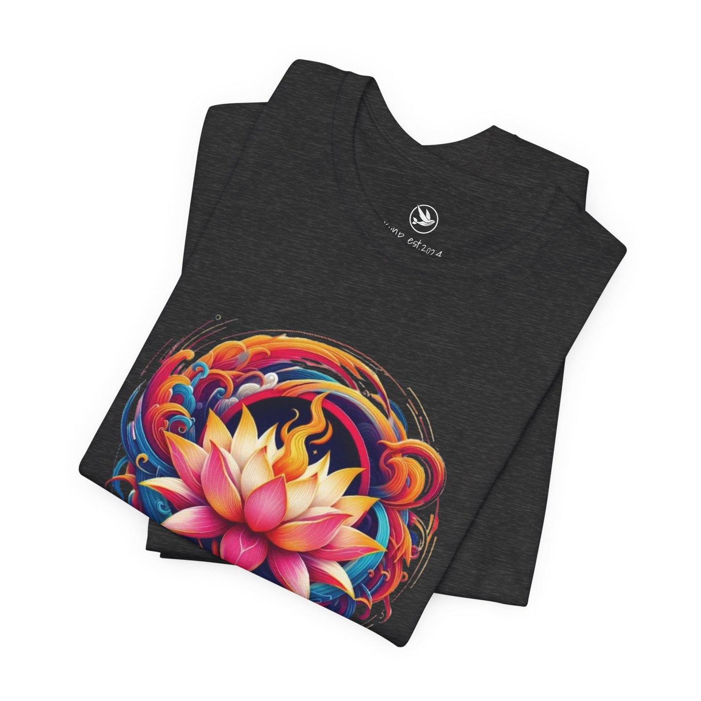 Fire Lotus Unisex Jersey Short Sleeve Tee