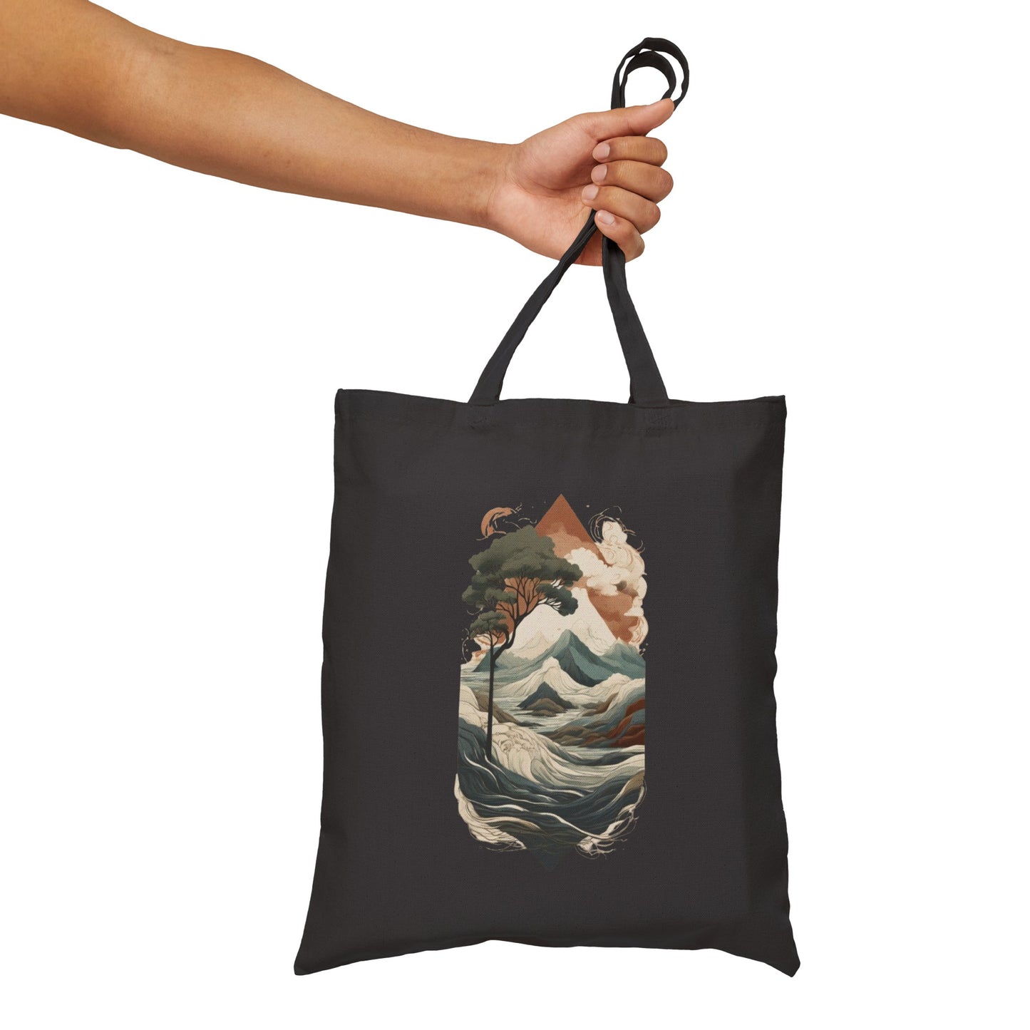 Serene Cotton Canvas Tote Bag