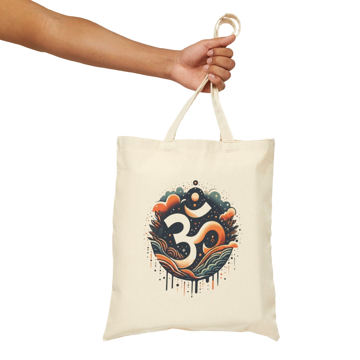 Om (ॐ) Cotton Canvas Tote Bag